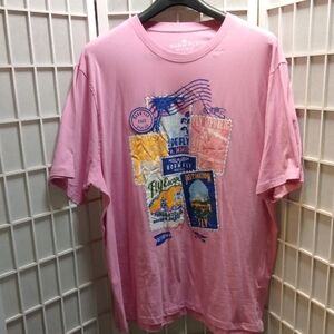 Men's Big And Tall Pink Tee